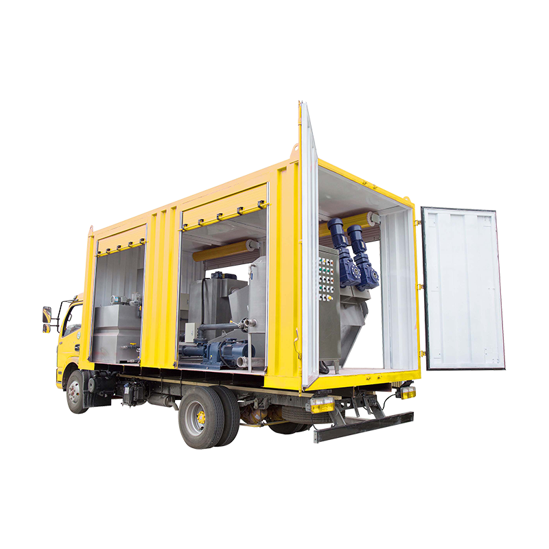 Mobile Schraubenpresse Schlammentwässerung LKW